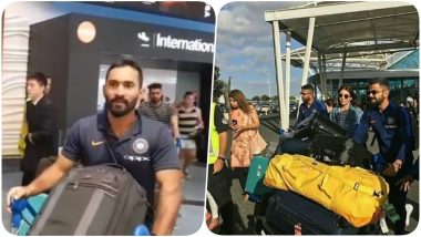Team India Reaches Auckland Ahead of Ind vs NZ 2019 Series; Gets a Warm Welcome (See Pics and Video)