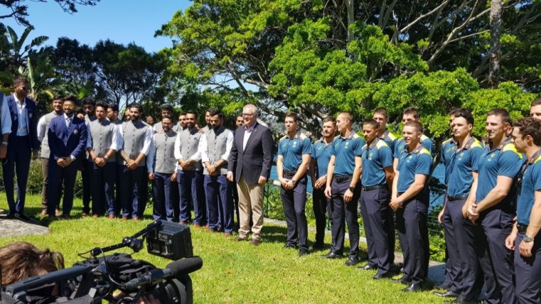 Virat Kohli, Tim Paine and Team Meet Australian Prime Minister Scott Morrison Ahead of Fourth Test at SCG (See Pics)