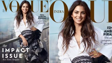 Isha Ambani Looks Elegant and Classy On Vogue India's Latest Cover - See Pic