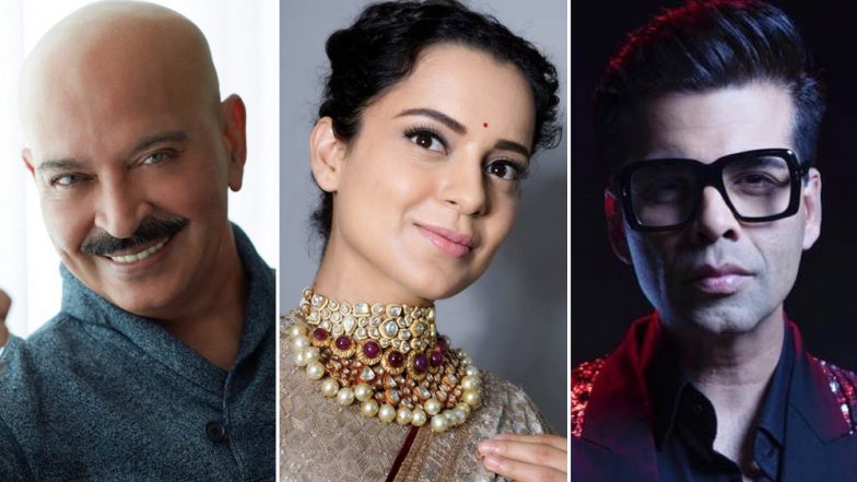 Kangana Ranaut Takes a Dig at Bollywood Once Again; Says Karan Johar and Rakesh Roshan Singled Me Out For Criticism