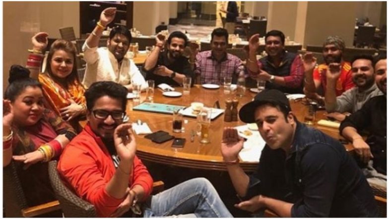 Kapil Sharma and Ginni Chatrath Celebrate Their First Lohri After Marriage With the Cast of His Show - View Pic