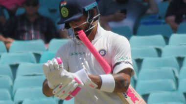 Virat Kohli’s Bat and Gloves Turn Pink for Breast Cancer Awareness During Ind vs Aus 4th Test at SCG