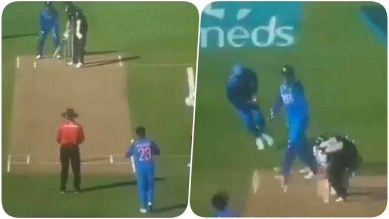 MS Dhoni Helps Kuldeep Yadav to Dismiss Trent Boult During Ind vs NZ 1st ODI 2019; Heard Saying, ‘Ankh Band Karke Rokega’ On Stump Mic (Watch Video) MS Dhoni Helps Kuldeep Yadav to Dismiss Trent Boult During Ind vs NZ 1st ODI 2019; Heard Saying, ‘Ankh Band Karke Rokega’ On Stump Mic (Watch Video)