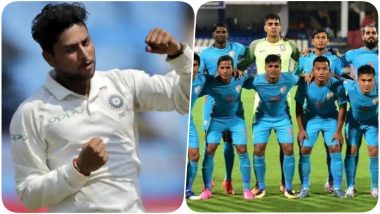 AFC Asian Cup 2019: Kuldeep Yadav Has a Special Message for Sunil Chhetri & Indian Football Team Participating in The Tournament