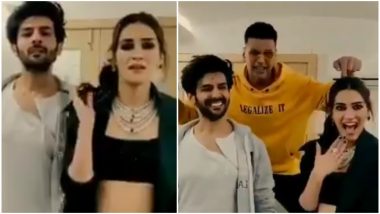Luka Chuppi: Kartik Aaryan, Kriti Sanon Announce the Release of ‘Poster Lagwa Do’ Song With Akshay Kumar and You Can’t Afford to Miss It - Watch Video