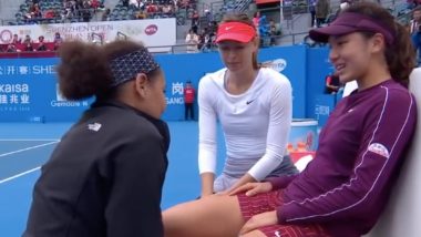 Maria Sharapova Consoles 17-Year-Old Opponent Wang Xinyu During 2019 Shenzhen Open Tennis Match, Watch Video