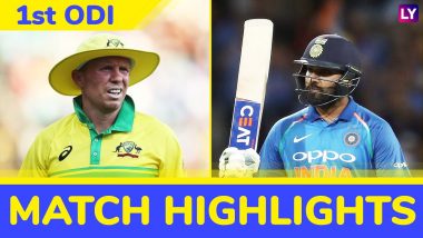 IND vs AUS 1st ODI 2019 Highlights: Rohit Sharma’s Century in Vain as Australia Win by 34 Runs