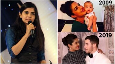 Chinmayi Sripaada Upset With This Priyanka Chopra -Nick Jonas 10 Year Challenge Meme And We Love Her For Calling Out This Sexist Joke