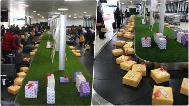 Pune Airport Conveyor Belt Had 2019 New Year Surprise Gifts; Passengers All Smile & Thankful to the Cute Gesture