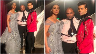 Lakme Fashion Week 2019: Karan Johar Gets Emotional as He Walks The Ramp With Tabu For Gaurav Gupta