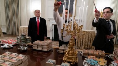 Donald Trump Serves Fast Food to College Football Champs, Netizens Unimpressed