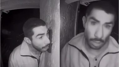 California Man Caught Licking Family's Doorbell For Three Hours in Security Camera (Video)