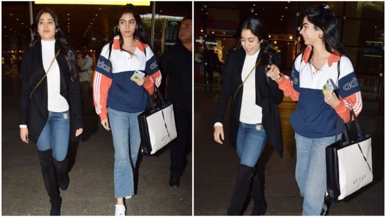 Janhvi Kapoor and Khushi Kapoor Return From Their Spanish Holiday and Their Airport Styling is On Point Like Always - View Pics Janhvi Kapoor and Khushi Kapoor Return From Their Spanish Holiday and Their Airport Styling is On Point Like Always - View Pics