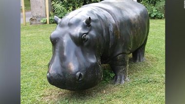 Bronze Hippo Sculpture Weighing 680 Kg Stolen From Luxurious Chilstone Garden in UK