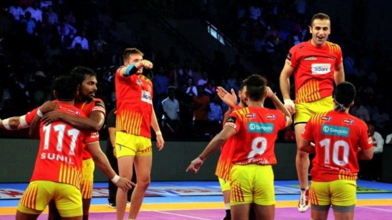 Gujarat Fortunegiants vs UP Yoddha, PKL 2018–19, Qualifier 2 Match Live Streaming and Telecast Details: When and Where to Watch Pro Kabaddi League Season 6 Match Online on Hotstar and TV?