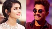 Priya Prakash Varrier Was Offered a Movie with Allu Arjun But....