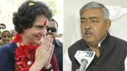'Priyanka Gandhi Is Beautiful But Holds No Political Achievement': Bihar BJP Minister Vinod Narayan Jha Makes Sexist Remark Against AICC General Secretary