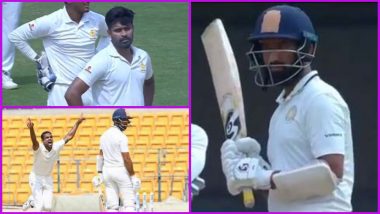 Cheteshwar Pujara Called 'Cheater' by Crowd, Refuses to Walk Despite Being Caught Behind Twice During Saurashtra vs Karnataka Ranji Trophy Semi-Final; Watch Video