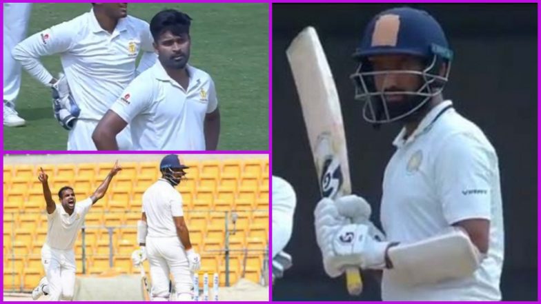 Cheteshwar Pujara Called 'Cheater' by Crowd, Refuses to Walk Despite Being Caught Behind Twice During Saurashtra vs Karnataka Ranji Trophy Semi-Final; Watch Video