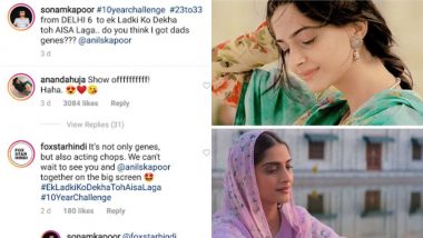 Sonam Kapoor Ahuja Takes #10YearChallenge but It’s Her Hubby Anand’s Comment That You Will Relate to – View Pics