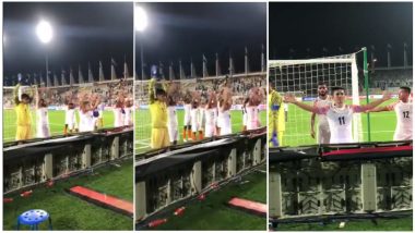Sunil Chhetri & Co Perform Viking Clap After India's Win Over Thailand at 2019 AFC Asian Cup, Watch Video