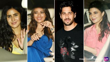 Sidharth Malhotra Birthday Bash: Katrina Kaif, Jacqueline Fernandez, Sonakshi Sinha and Tara Sutaria Attend The Gala Night - View Pics