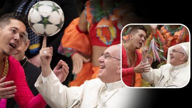 Pope Francis Spinning Football on Index Finger Gives Rise to Hilarious Memes on Social Media (View Funny Pics)
