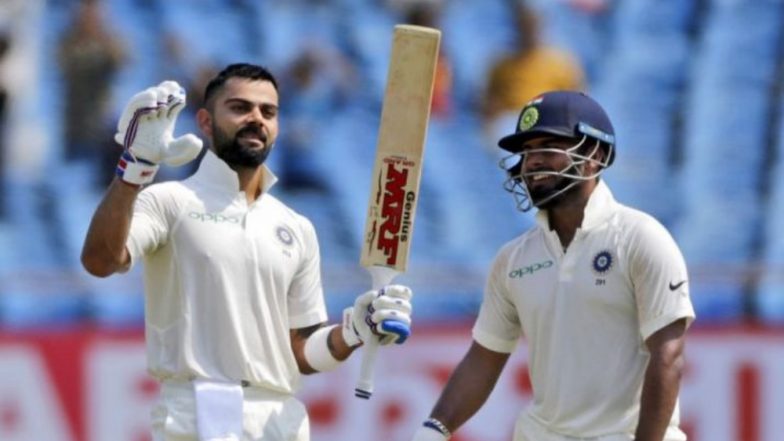 Virat Kohli Helps Rishabh Pant in the Nets, Wicket-Keeper Batsman Ends up Scoring Century (Watch Video)