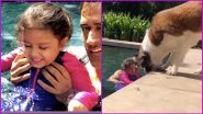 MS Dhoni and Daughter Ziva Celebrate New Year in a Pool, Watch Video