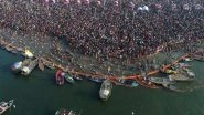 Kumbh 2019 Shahi Snan: Nearly 3 Crore Take Holy Dip on The Occasion of Basant Panchami in Prayagraj; See Pics