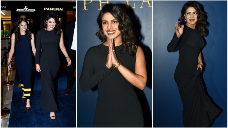 Priyanka Chopra Looks Gorgeous In A Black Gown At Ralph Lauren Store Launch In Delhi - See Pics!