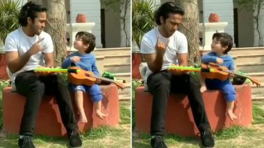 Taimur Ali Khan Playing A Guitar Is The Cutest Thing You Will See Today! (Watch Video)