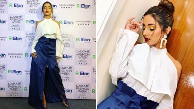 Hina Khan Continues to Ace Her Fashion Game, Makes Heads Turn at Lakme Fashion Week 2019 - View Pics
