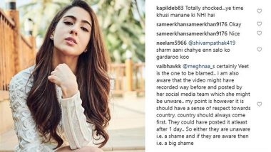 Sara Ali Khan Receives Huge Flak on Sharing Celebratory Post, a Day After Pulwama Terror Attack