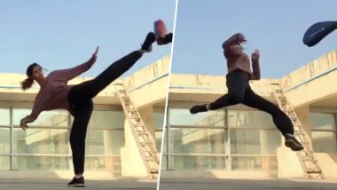 Disha Patani's Amazing 'Slap Spin Tornado' Kick Is All The Fitness Motivation You Need (Watch Video)