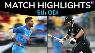 IND vs NZ 5th ODI 2019 Stats Highlights: India beat New Zealand by 35 runs to win series 4-1