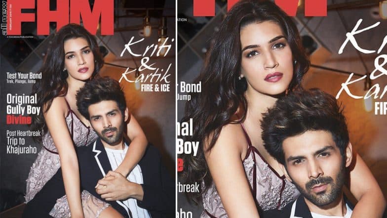 Kartik Aaryan and Kriti Sanon Are a Perfect Combo of Fire and Ice on FHM Mag Cover Kartik Aaryan and Kriti Sanon Are a Perfect Combo of Fire and Ice on FHM Mag Cover