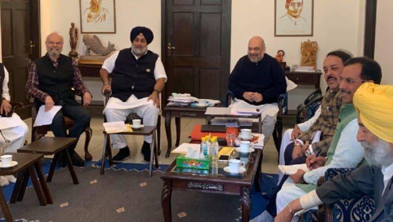 Lok Sabha Elections 2019: BJP and Shiromani Akali Dal to Contest Poll Together in Punjab, Says Amit Shah Lok Sabha Elections 2019: BJP and Shiromani Akali Dal to Contest Poll Together in Punjab, Says Amit Shah