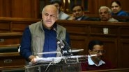 Delhi Budget 2019: Finance Minister Manish Sisodia Proposes Total Expenditure of Rs 60,000 Crore in 2019&ndash;20