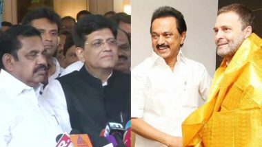 Lok Sabha Elections 2019: AIADMK, BJP Join Hands in Tamil Nadu, Puducherry; DMK-Congress Alliance Talks in Final Stages