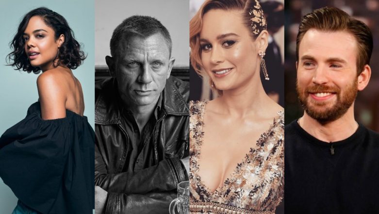 Chris Evans, Tessa Thompson, Brie Larson, Daniel Craig, Jennifer Lopez ...