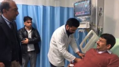 Manoj Tiwari Delhi BJP Chief Admitted to Safdarjung Hospital