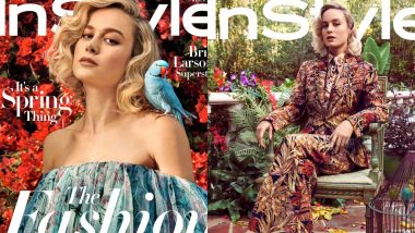 Brie Larson In Floral Ensembles On The Cover Of Instyle Magazine Is Giving Us All Kinds Of Spring Vibe - View Pics!