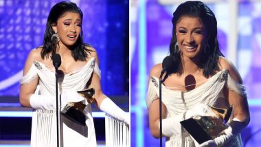 Grammy Awards 2019: Cardi B Becomes First Solo Woman To Win Rap Album Award; Tears Up On Stage For Historic Win