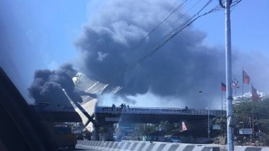 Chennai: Fire Breaks Out in Car Parking Opposite Hospital; Eight Fire Tenders Rush to Spot