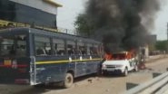Gujjar Quota Stir in Rajasthan: Protest Turns Violent as Agitators Open Fire, Set Ablaze Police Vehicles