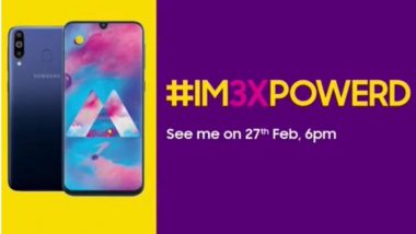 Samsung Galaxy M30 India Launch on February 27; A Day Prior to Xiaomi's Redmi Note 7 India Debut