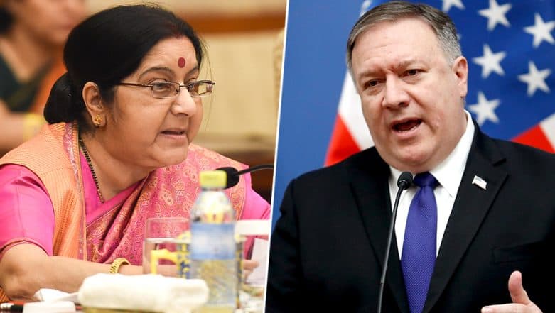 US Secretary of State Mike Pompeo Apprised of IAF Raid in Pakistan's Balakot: Sushma Swaraj at All Party Meeting US Secretary of State Mike Pompeo Apprised of IAF Raid in Pakistan's Balakot: Sushma Swaraj at All Party Meeting