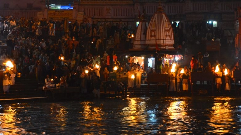 Coronavirus Outbreak: Haridwar District Bars Public Participation in Ganga Aarti at Har Ki Pauri Till March 31