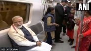 PM Narendra Modi Takes Delhi Metro Ride to Visit ISKCON Temple at Greater Kailash, Unveils World&rsquo;s Largest Bhagavad Gita
